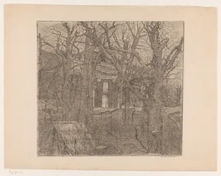 Árboles alrededor de una casa
Jardín en Ámsterdam (título original)
