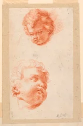 Dibujo, Estudios: Dos cabezas de niños, finales del siglo XVIII