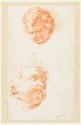 Dibujo, Estudios: Dos cabezas de niños, finales del siglo XVIII