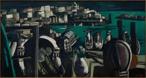 Vista de Génova: El puerto de Génova