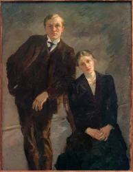Doble retrato de Max Beckmann y Minna Beckmann-Tube