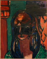 Mujer con máscara