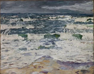 Día gris junto al mar