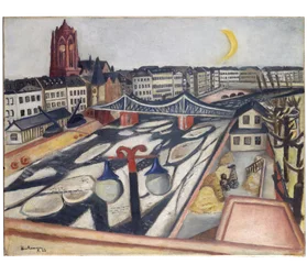 Hielo en el río