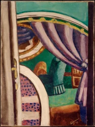 Interior violeta (El sillón verde)