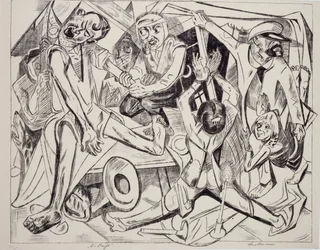 Malepatrus, de Max Beckmann (1884-1950), litografía. Alemania, siglo XX.