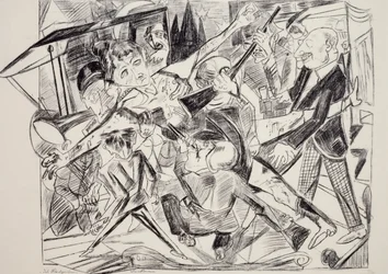 Martirio, de Max Beckmann (1884-1950), grabado. Alemania, siglo XX.