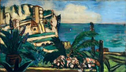 Paisaje de la Riviera con rocas
