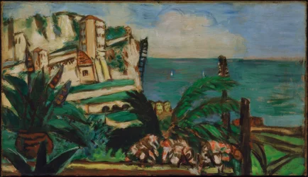 Paisaje de la Riviera con rocas