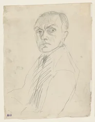 Autorretrato de semiperfil hacia la izquierda (descartado)