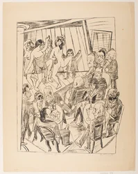 Striptease, lámina 4 de la serie “Viaje a Berlín 1922”