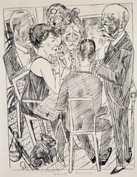 El decepcionado I, de Max Beckmann (1884-1950), litografía. Alemania, siglo XX.