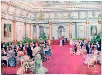 El vestíbulo del restaurante Savoy, Londres