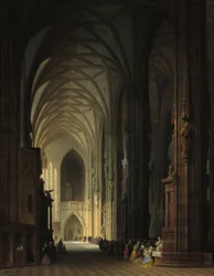El interior de la Stephanskirche de Viena
