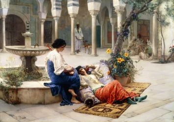 En el patio del harén
