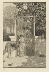 En la puerta