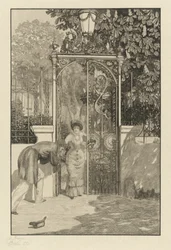 En la puerta