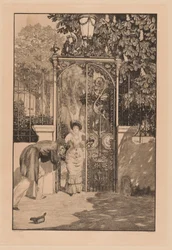 En la puerta