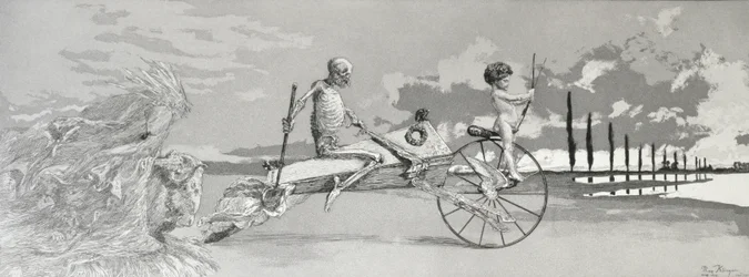 Amor, Muerte y Más Allá, 1881, lámina XII de 