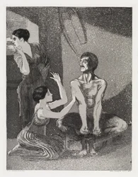 La muchacha y el arquero (Tienda de campaña, Opus XIV, 1.ª parte, n.º 9)