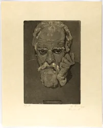Autorretrato con el Puño en la Cara