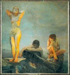 La hora azul (óleo sobre lienzo)