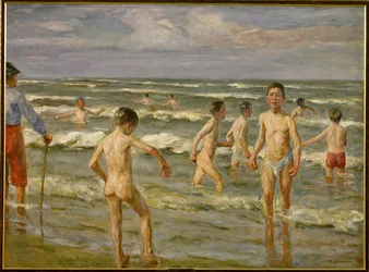 Bañistas (pintura sobre lienzo)