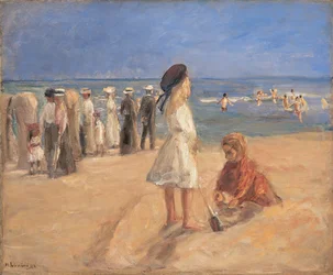 Vida en la playa, 1916