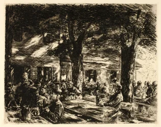 Jardín de cerveza en Rosenheim
