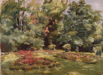 Terraza de flores en el jardín de Wannsee, 1924