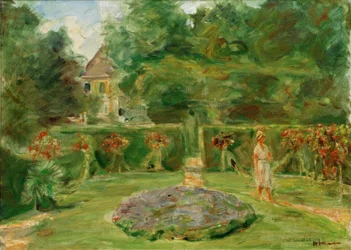 El rotonda en el jardín de setos