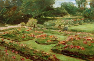 La terraza de flores en el jardín de Wannsee hacia el noreste