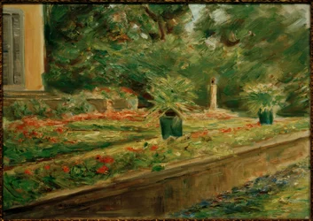 La terraza de flores en el jardín de Wannsee hacia el noroeste