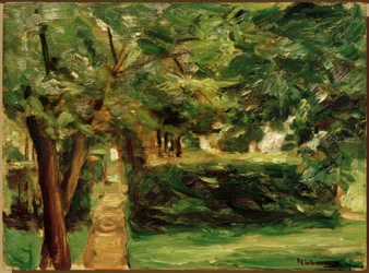 Los jardines de setos en Wannsee hacia el este