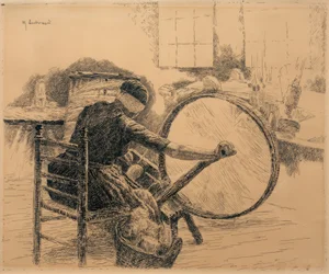 La hilandera