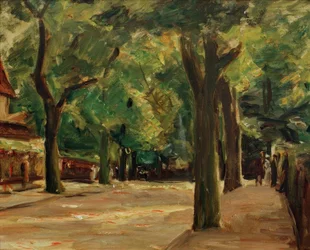 La gran calle del lago en Wannsee