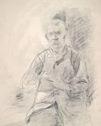 Fritz von Uhde / Litografía de Liebermann