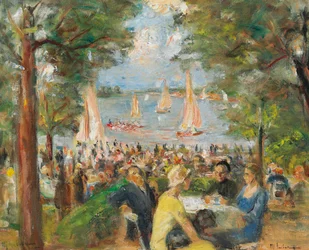 Restaurante jardín en el Havel, 1934