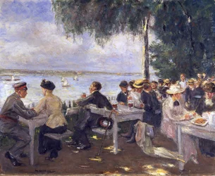 Restaurante al aire libre junto al Havel. Nikolskoe