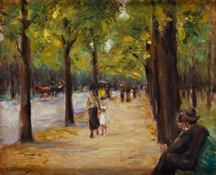 En el Tiergarten, Berlín, c.1920