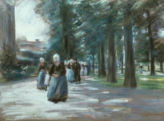 Camino a la iglesia en Laren