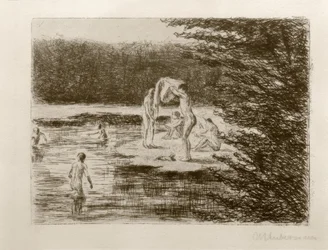 M.Liebermann, Niños bañándose