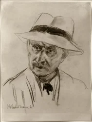 Max Liebermann / Autorretrato con sombrero panamá