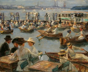 En el Alster en Hamburgo, 1910