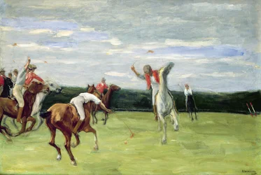 Jugador de polo en el Jenischpark, Hamburgo, 1903
