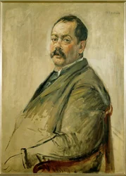 Retrato del pintor Lovis Corinth (pintura sobre lienzo)
