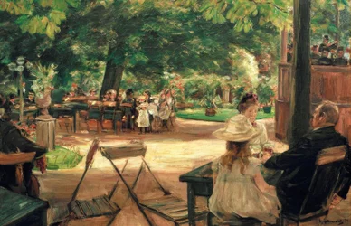 Jardín de restaurante