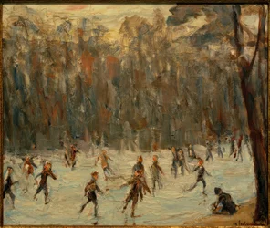 Patinadores en el Tiergarten