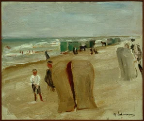 Escena de playa en Noordwijk