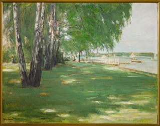 El jardín del artista en Wannsee, Berlín (óleo sobre lienzo)